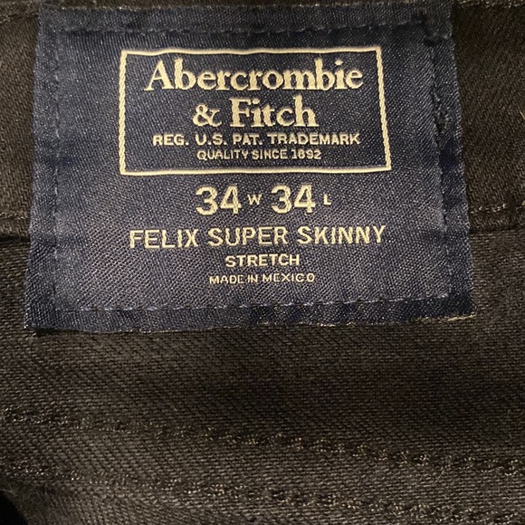 Men’s Abercrombie Jeans size 34 - Picture 3 of 3